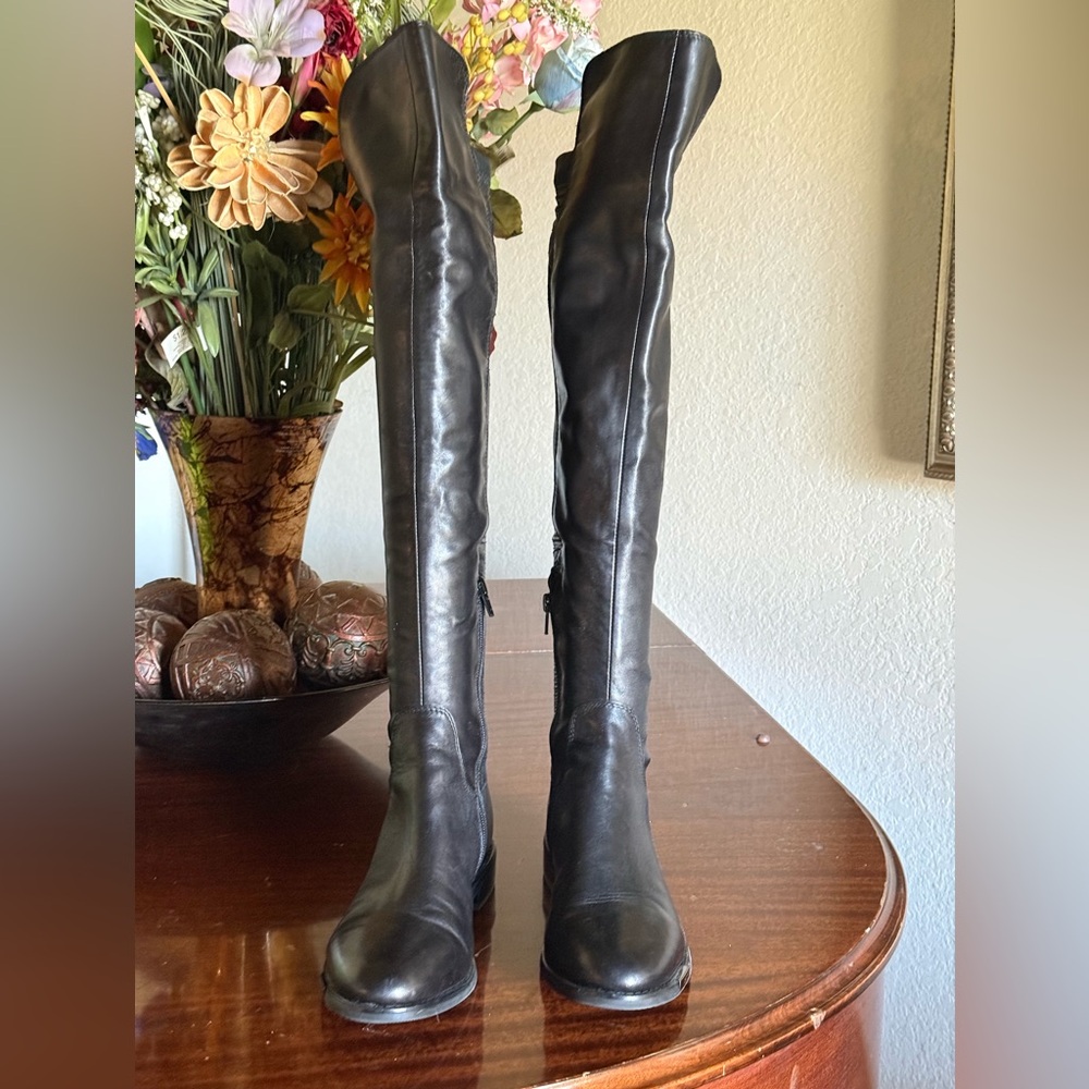 Staccato Charcoal Over the Knee Boots